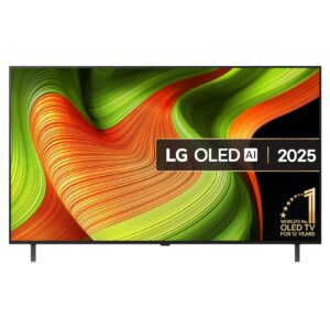 LG OLED55B56LA 55-Inch OLED 4K UHD Smart TV, B5 Series, (α8 AI Processor, Dolby Atmos, Freeview Play and Amazon Alexa, 120Hz) [Model 2025]