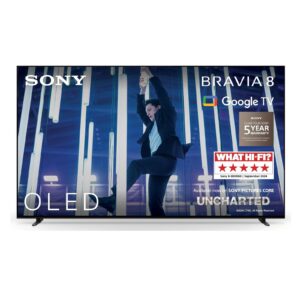 Sony BRAVIA 8 OLED, K55XR80, 55 Inch 4K HDR Google Smart TV, Gaming Features for PlayStation 5 and IMAX Enhanced, Dolby Vision Atmos, Chromecast, Apple AirPlay, 120Hz, 5 Year Warranty