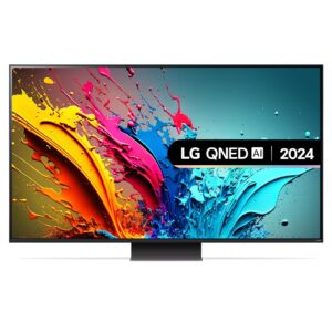 LG 65QNED87T6B 65-Inch 4K UHD Smart TV, (α8 AI Processor, Freeview Play and Amazon Alexa, 120Hz), Essence Graphite [Model 2024]