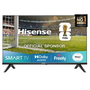 Hisense 40" 40E4QTUK FHD LED TV with Freely - Direct Lit LED, Dolby Audio, Natural Colour Enhancer, Games Mode, Sports Mode with Freely, Disney +, YouTube, Netflix